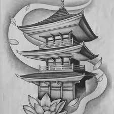 While traditional lotus flower tattoo designs are still very popular, many opt for the more modern and unique designs. Tower Tower Tower Toa Thap Thap Toa The Tower Tower Court Maletattoobadass Maletattoo Japanese Temple Tattoo Japanese Tattoo Art Temple Tattoo