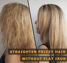 to straighten hair without a flat iron
