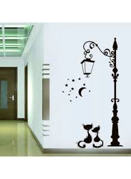 Shop Bboriginaldesigns Street Lamp 2 Wall Sticker Black 100x105 Centimeter Online In Egypt