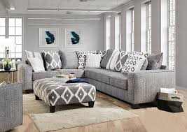 stonewash sectional sofa gray