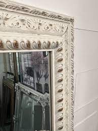 Large White Shabby Chic Wall Mirror