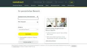 Direction / design / animation: Comdirect Bank Login Find Official Portal