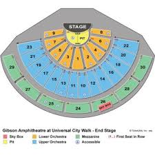 Gibson Universal Amphitheater Seating Chart 2019