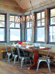 I only design one of a kind pieces of art never duplicating the same exact design twice. 7 Deliciously Rustic Dining Rooms Mountain Living