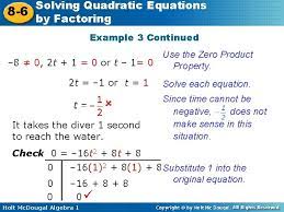 Solving Equations By Factoring Answers