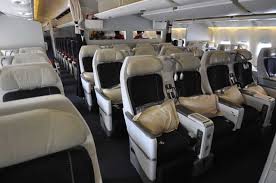 airplane seats on international flights