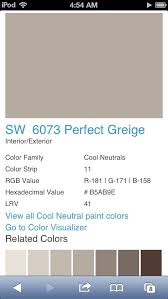 Perfect Greige Sherman Williams Paint Colors For Home