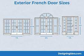 french door sizes interior exterior