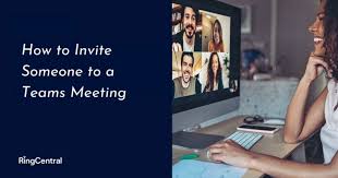 to invite someone to a teams meeting