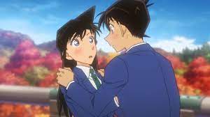 Shinichi tries to kiss ran on the lips | Detective Conan romantic moments -  YouTube