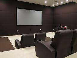 Home Theaters With Stretched Fabric