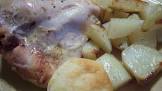 basic golden chicken with potatoes