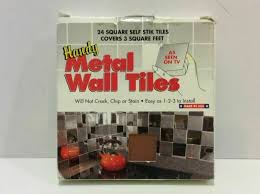 handy metal wall tiles self stick