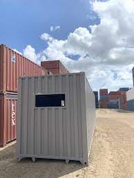 storm shelter from a shipping container