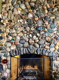 Cabin Fireplace Stone Rocks