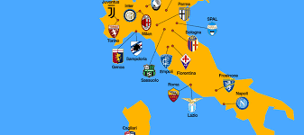 provisional map of italian serie a