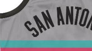 Throwing back to the team's fiesta era during which their logo included a splash of teal, pink, and orange (despite their uniforms remaining black and silver) during the 1990s. Mitchell And Ness Release New Spurs Retro Themed Gear Woai