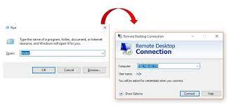 how to use remote desktop mstsc command