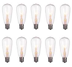 Yeesun St40 Edison Style Bulbs Replacement Screw Base Light Bulbs Pack Of 10