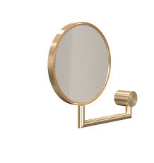 magnifying mirror 1 brushed gold