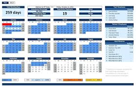 Template Annual Leave Schedule Template Vacation Time Tracking
