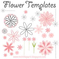 free printable flower templates free printable flower templates ausdruckbare blumen schablone