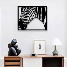 Stagum Mdf Zebra Wall Decor Size 25 X