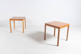 Scandinavian Walnut Tables 1960s Set