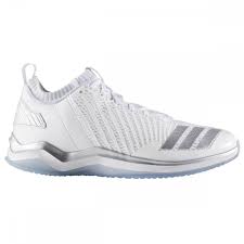 Adidas Icon 3 Mens Mid Trainer Shoes White Silver Light Grey