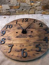 Recycled Wood Wall Clock French Barn