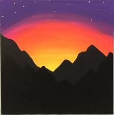 1 let's start to paint a sunset. Paint A Mountain Sunset For Beginners 10 Steps With Pictures Instructables