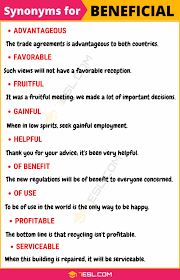 110 synonyms for beneficial with