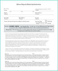 Direct Deposit Form Template 9 Free Documents Download