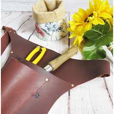 Leather Gardeners Tool Belt On The