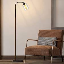 From modern torchieres (which are much nicer than the one you had in your college dorm room, we promise) to arc lamps that could become the primary. Oyears Floor Lamps For Living Room Industrial Floor Lamp For Bedroom With Glass Shade Match Vintage Rustic Pole Farmhouse Style Tall Black Light Gold 6w Bulb Included Amazon Com