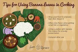 cooking with banana leaves