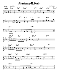 Strasbourg St Denis Sheet Music For Piano Download Free In