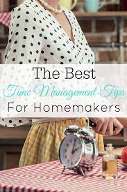 time management tips for homemakers