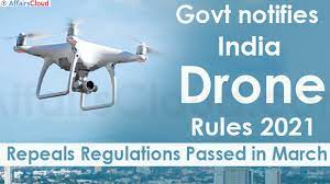 moca notifies drone rules 2021 by