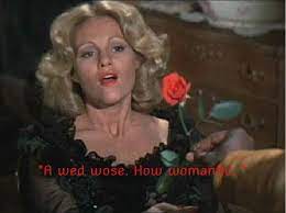 In the western parody, no one is safe from being burned as the jokes attack at everyone. Lili Von Shtupp From Blazing Saddles 1974 Movie Quote Funny Movies Mel Brooks Movies Good Movies
