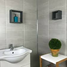 2 6m Grey Tile Effect 250 8mm Wall