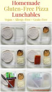 homemade gluten free pizza lunchables