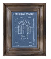 Print Of Vintage Philidelphia Municipal Stadium Seating Chart Seating Chart On Photo Paper Matte Paper Or Canvas