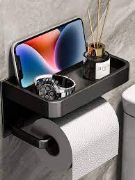 Toilet Roll Paper Holder With Shelf