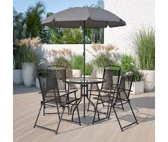 Patio Garden Set With Umbrella Table