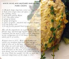 One of the best pork chop recipes is pork chops on skillet with garlic butter and thyme. Recipe White Wine And Dijon Marinated Pork Chops Victoria Mcginley Studio