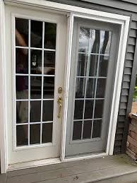 French Patio Doors With Screen White
