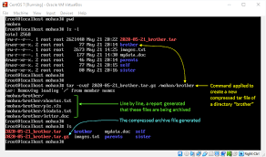 how to use tar command in linux with