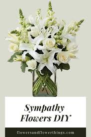 All White Sympathy Flowers DIY Flowersandflowerthings Diy