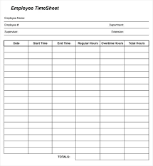 Excel Employee Time Sheet With Overtime Timesheet Lunch And